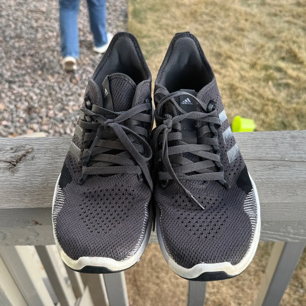Adidas Men’s Black and Gray Athletic Sneakers 11M